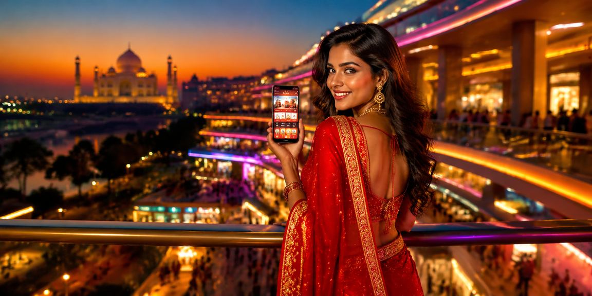 Login screen for Indian casino app